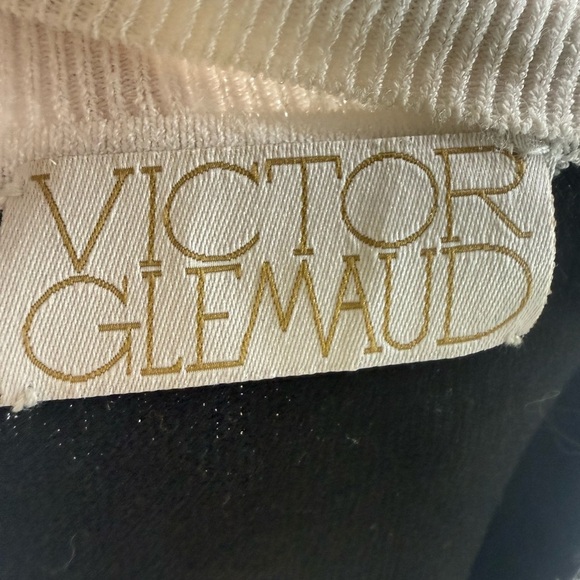 Victor Glemaud top Black and White Mock Neck Knit Bell Sleeve Sweater sz XS - Picture 5 of 6